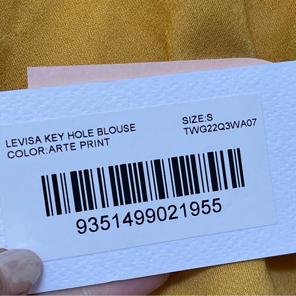 The Wolf Gang Levisa Key Hole Top Green Purple Size Small - Picture 5 of 5